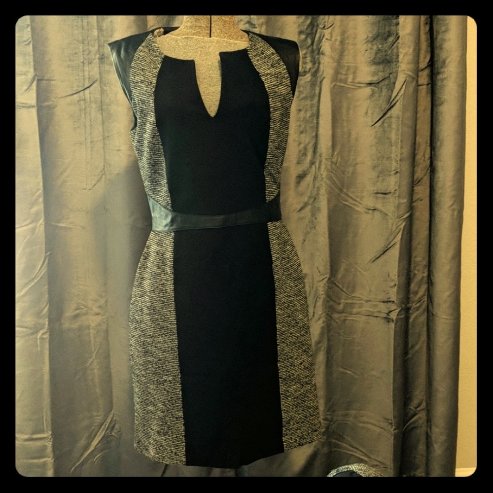 Rebecca Taylor leather suit: dress and jacket